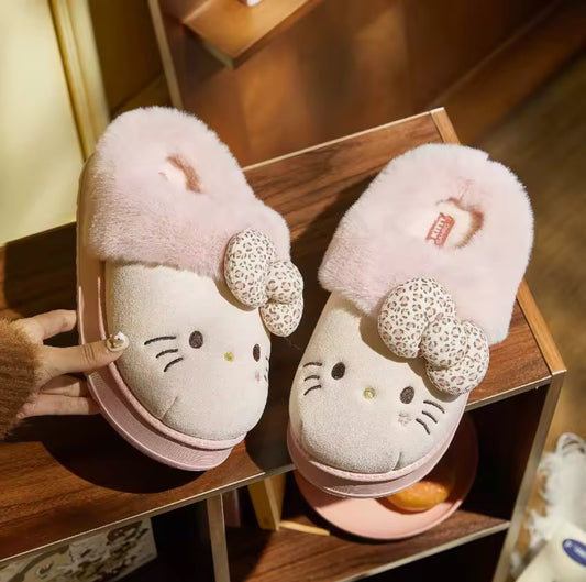 Hello Kitty Plush Slippers