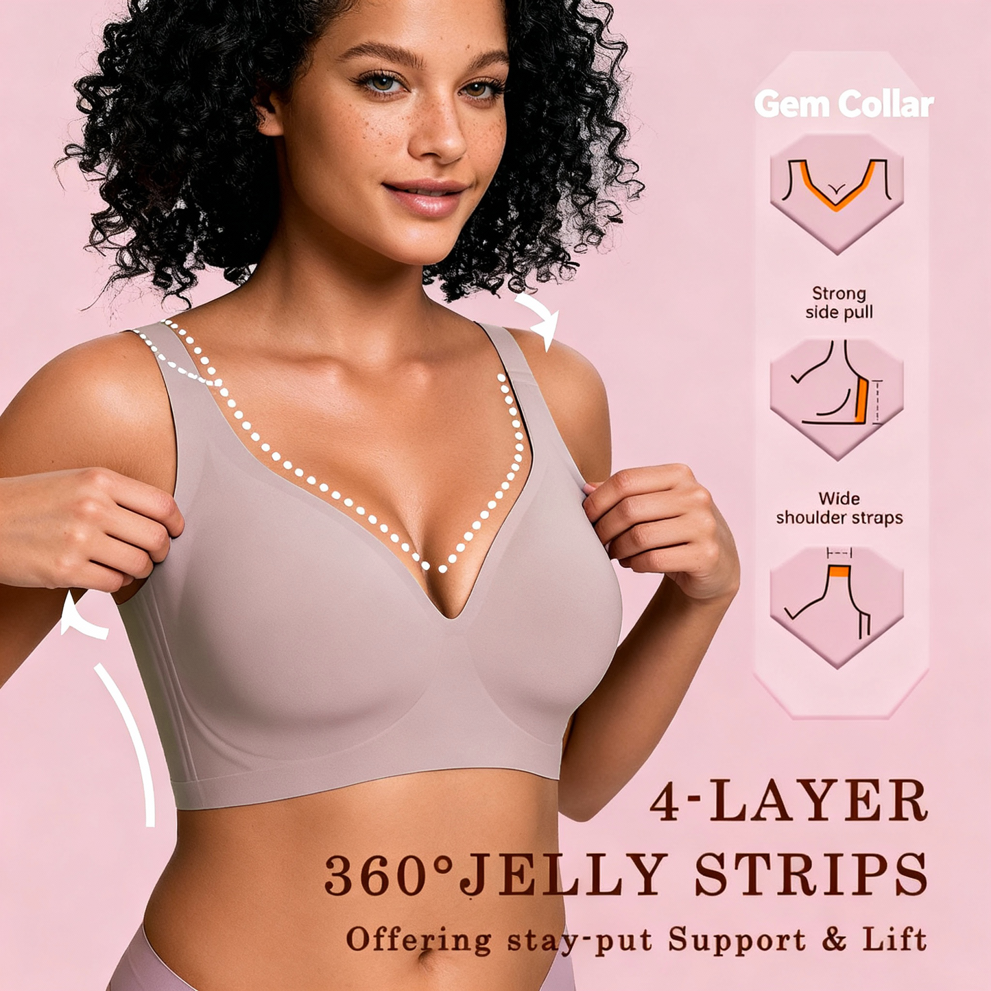 JellyLift™ Full Coverage Wireless Bra