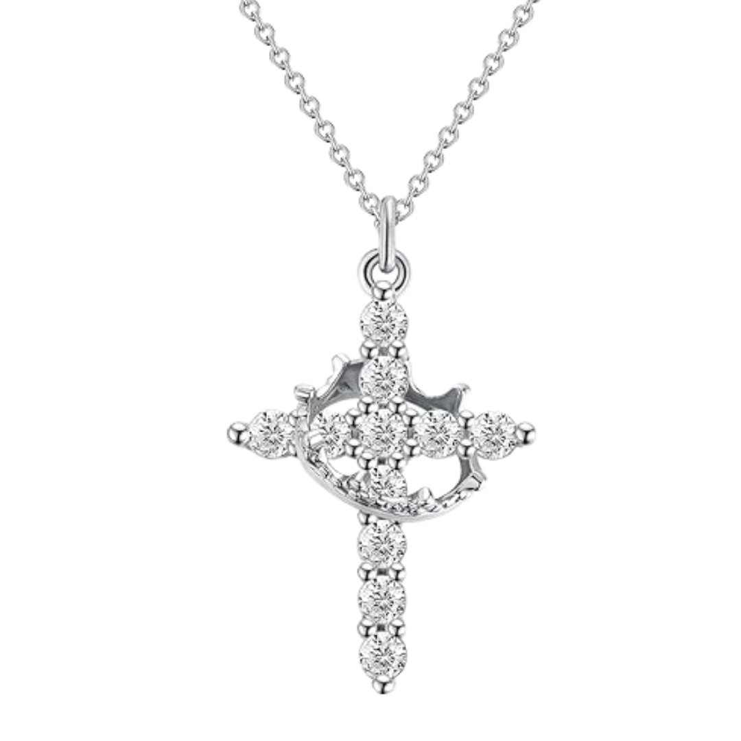 Cross & Crown Necklace