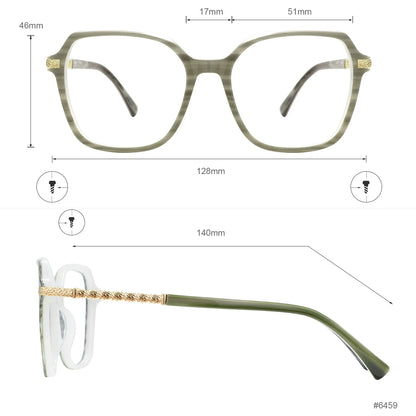 Vibrant Square Glasses Frames